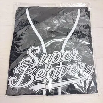 SUPER BEAVER 베이스볼 셔츠 블랙 XL 사이즈