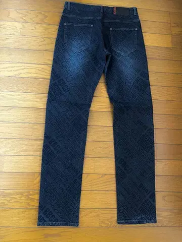 비비코 로고 프린트 다크 블루 데님