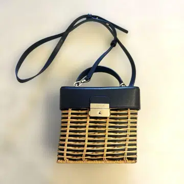 케이트 스페이드 뉴욕 바스켓 위브 가죽 핸드백