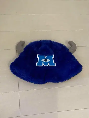 몬스터 캐릭터 모자 파랑