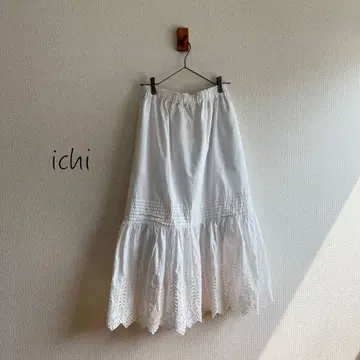 ichi 코튼 롱 스커트 k86