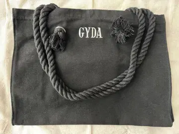 GYDA 로프 L 토트 백 블랙