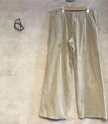 갤러리 바이 베이지 코듀로이 와이드 팬츠 면 M 스트레이트
