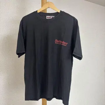 Budweiser 로고 블랙 티셔츠 L