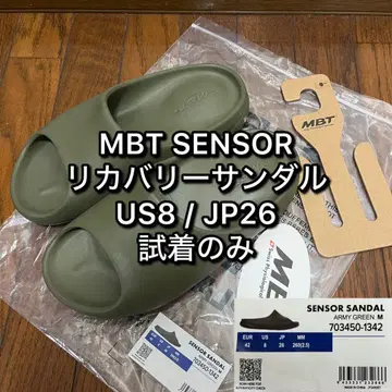시착만 한 상품 MBT SENSOR 리커버리 샌들 US8 JP26 카키