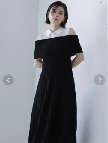 셔츠 도킹 니트 원피스