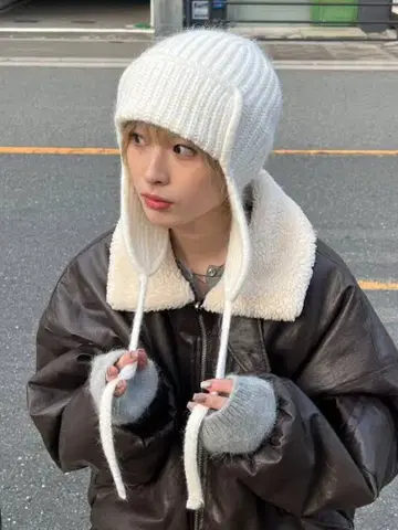 비행기 니트 모자