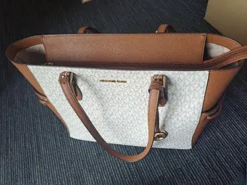 Michael Kors 토트백 화이트/브라운