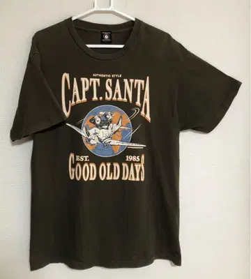 CAPTAIN SANTA 캡틴 산타 그래픽 프린트 티셔츠 L