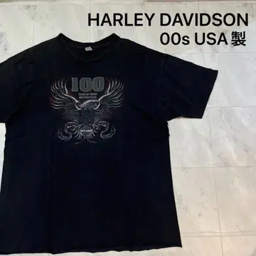 00s USA제 100주년 기념 티셔츠 할리데이비슨 반팔 이글