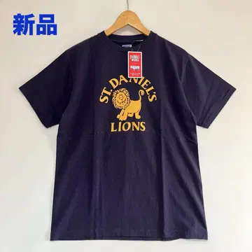 새상품 Dubble Works 마루도 프린트 티셔츠 NAVY L 사이즈