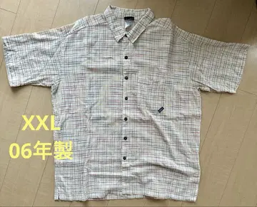 Patagonia 파타고니아 반팔 오가닉 코튼 체크 셔츠 2XL
