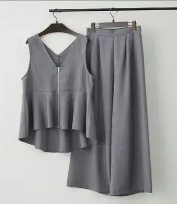 OLIVE des OLIVE 페플럼 베스트 셋업 지퍼 포함