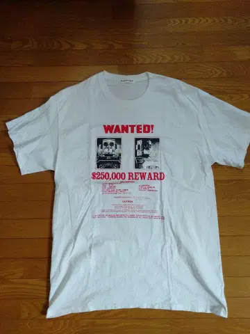 플래그스태프 티셔츠 화이트 L WANTED