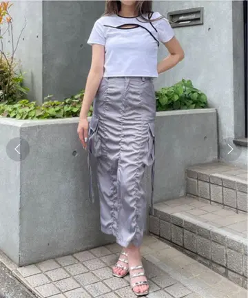 one way I 라인 카고 스커트