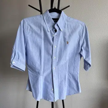 Ralph Lauren 반팔 셔츠 M 스카이블루