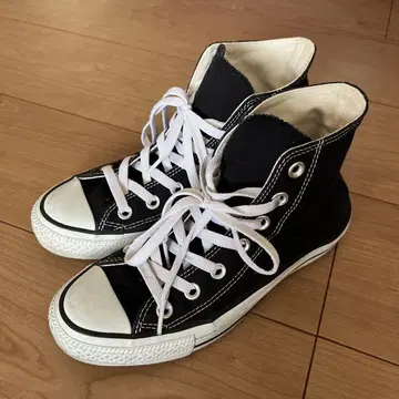 ALL STAR 블랙 하이컷 스니커즈