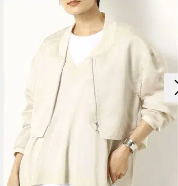 Gabardine K.T 시어 새틴 블루종 시어 블루종 워셔블