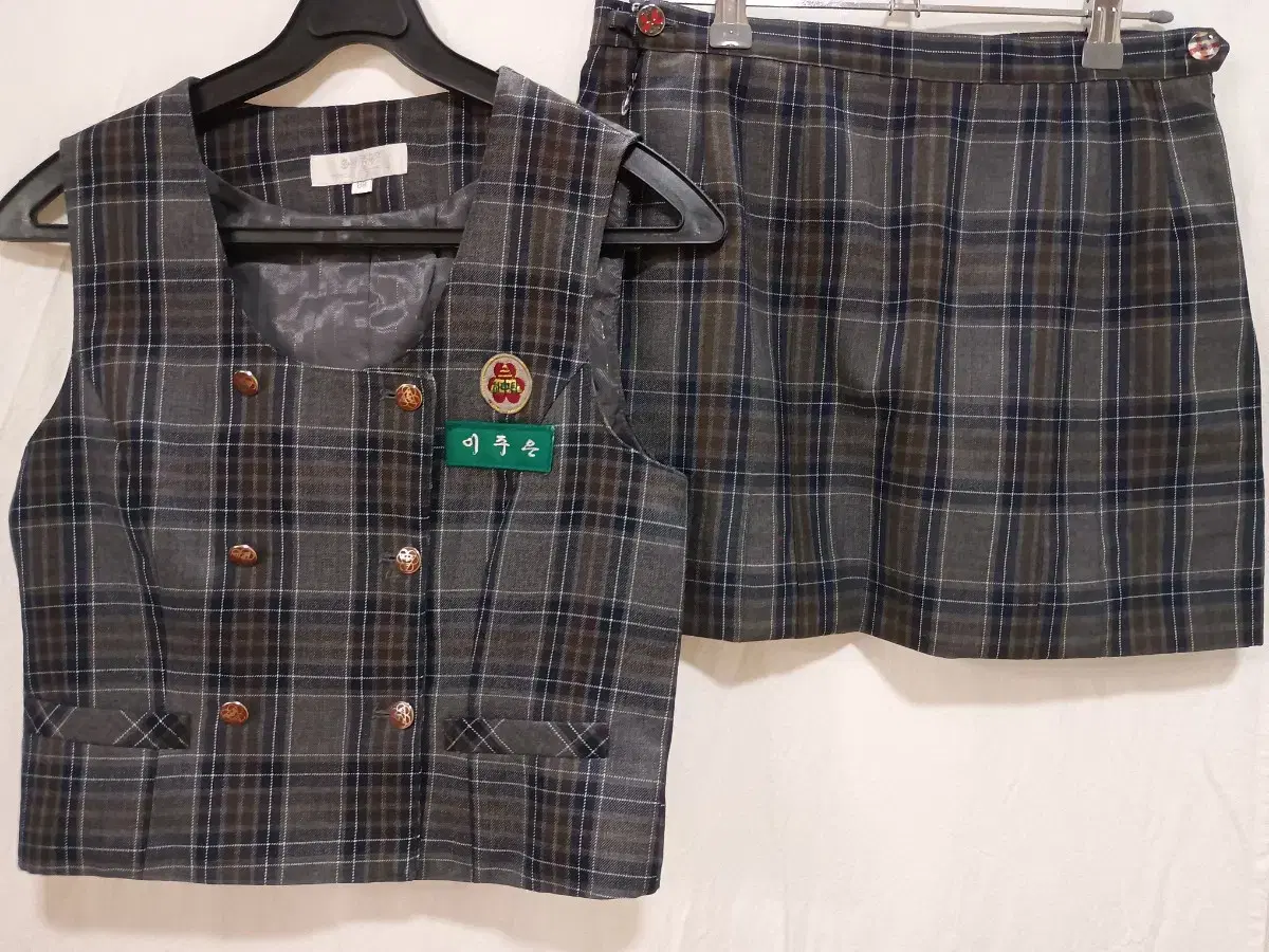 Pretty girl's spring and autumn school uniform short skirt set d60 (formerly Hatap Middle School)
