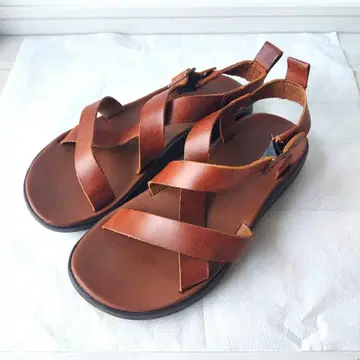 Chaco Z 시리즈 스트랩 가죽 샌들 브라운 26cm