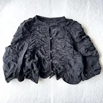 23AW UNITED ARROWS 와셔 셔링 2way 블라우스