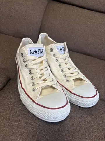 컨버스 ALL STAR 크림색 로우 컷 스니커즈 28cm 여름 캐주얼