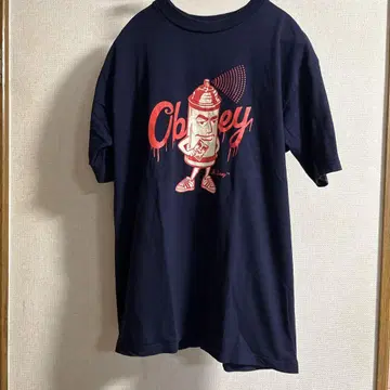 90년대 OBEY Mr. Spray 그래픽 티셔츠 L