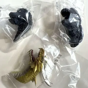제일복권 고질라 대괴수열전 G G상 몬스터 헤드 마그넷 3종