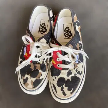 반스 VANS 오센틱 44DX 애너하임 소 패턴 카우 23cm 새상품급
