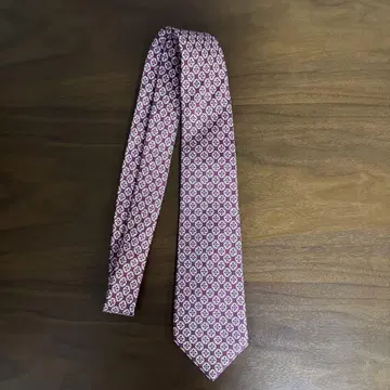 KITON 코몬 무늬 넥타이 핑크 화이트