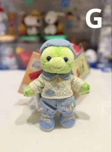 상하이 디즈니 내추럴 컬러 올메르 봉제 인형 키링