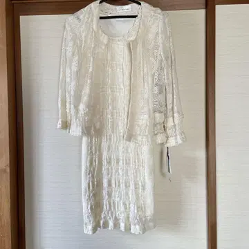 아이보리 레이스 셋업