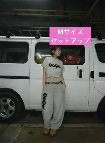 OG Logo Vintage tee Sweat Pants 그레이 세트 M