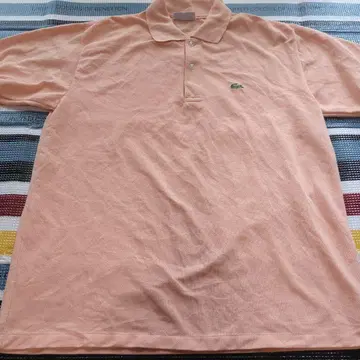 Lacoste 핑크 피케 셔츠 2XL