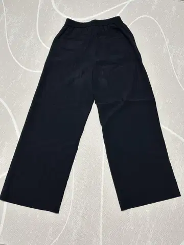 Edition 블랙 와이드 레그 슬랙스