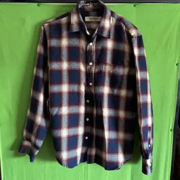 KANSAI JEANS 체크 무늬 셔츠 M 사이즈