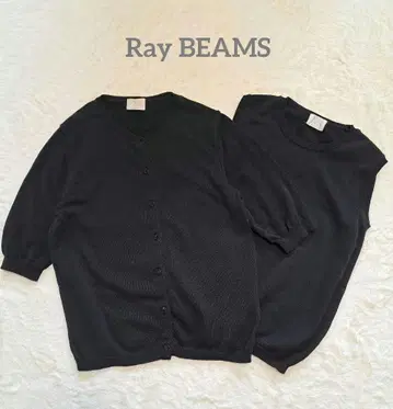 Ray BEAMS 레이빔즈 앙상블 코튼 100% 블랙