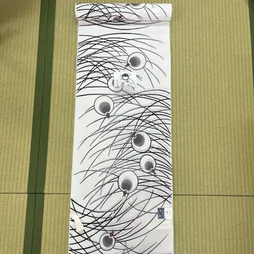 지쿠센 코마지 유카타 옷감 반물 반딧불이 패턴 새상품