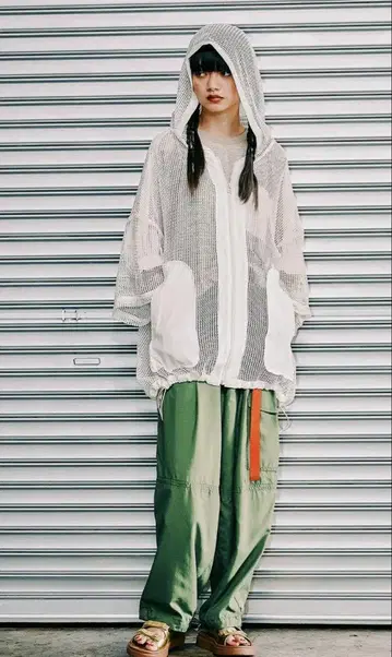 니코앤드 (MODE NORM CORE) 메쉬 루즈 후드티 M