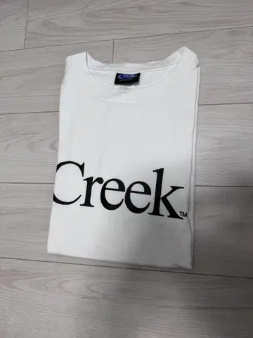 Creek 로고 티셔츠 L 사이즈 화이트