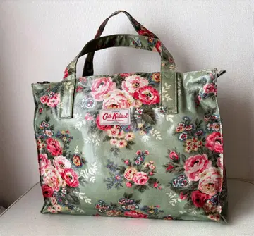 Cath Kidston 플라워 프린트 꽃무늬 토트백 그린