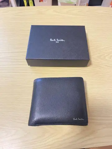 폴스미스 블랙 가죽 접이식 지갑