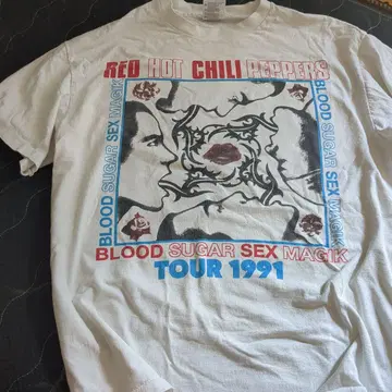 RED HOT CHILI PEPPERS 1991 투어 티셔츠
