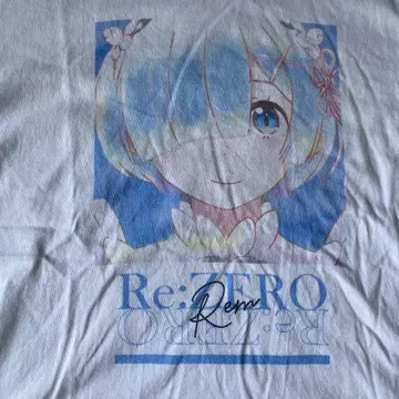 Re:ZERO Rem 리제로 티셔츠 L 사이즈 화이트