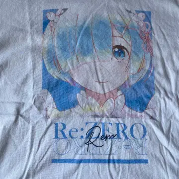 Re:ZERO Rem 리제로 티셔츠 L 사이즈 화이트