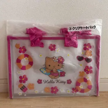 헬로키티 당첨 복권 일광화상 키티 클리어 토트백