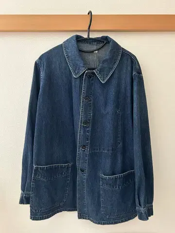 Outil 우티 데님 커버올 인디고