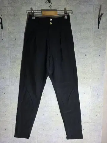블랙 사루엘 팬츠 타이트 핏