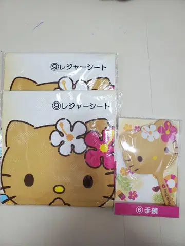 일광화상 키티 복권 레저 시트 2장, 거울 3개 세트