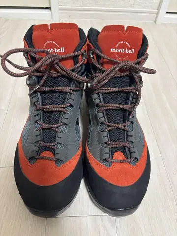 mont-bell 하이컷 등산화 그레이/오렌지 27.5cm